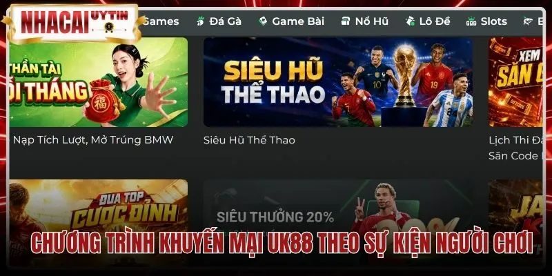 chuong-trinh-khuyen-mai-uk88-theo-su-kien-nguoi-choi Gói UK88 khuyến mại sự kiện và quà tặng điểm danh VIP